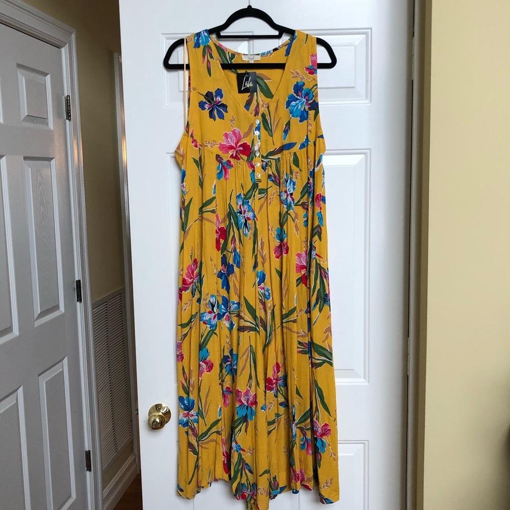 Dressed in LALA Yellow Palm Springs Jumpsuit